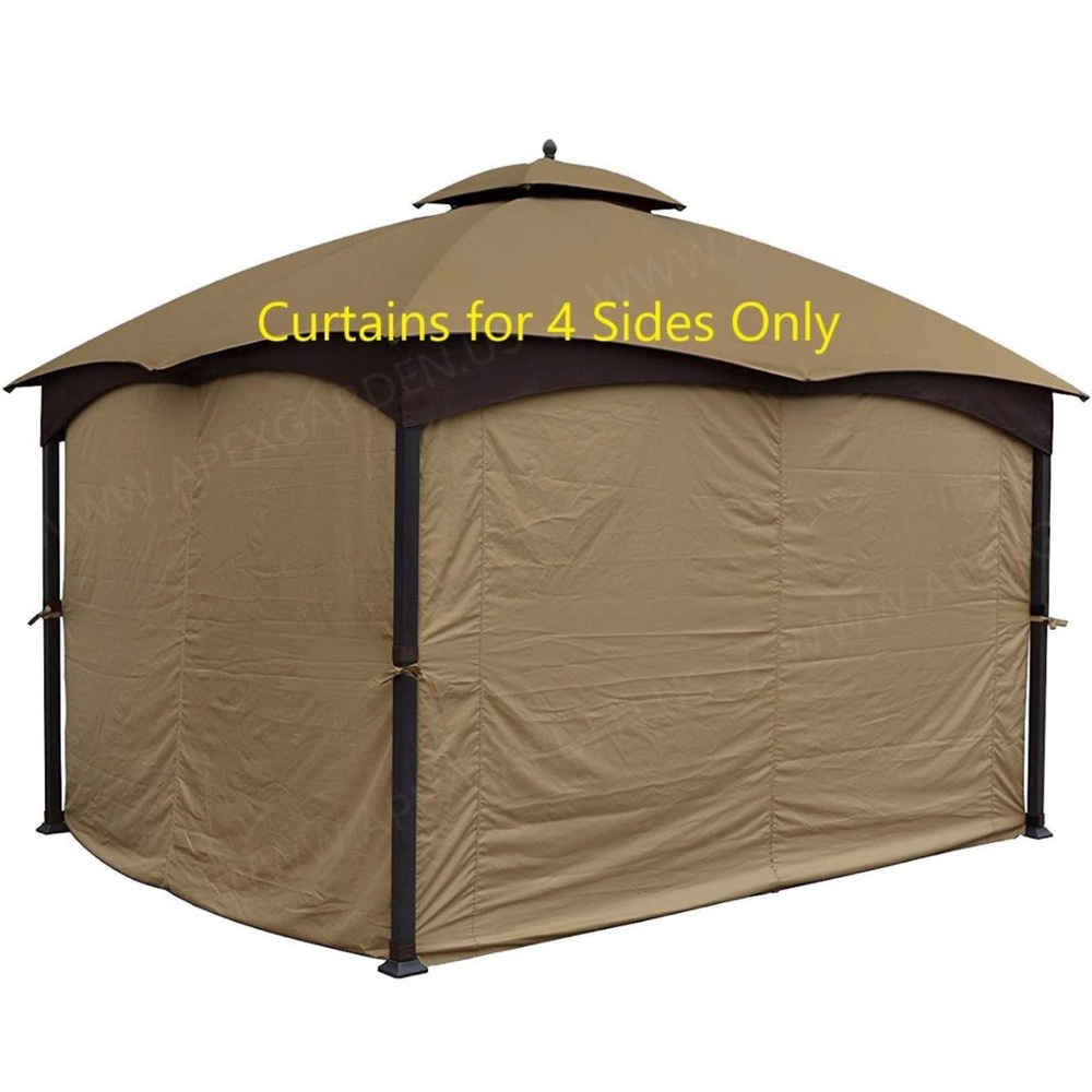 COPY - APEX GARDEN Universal Privacy Curtain Set for 10' x 12'...